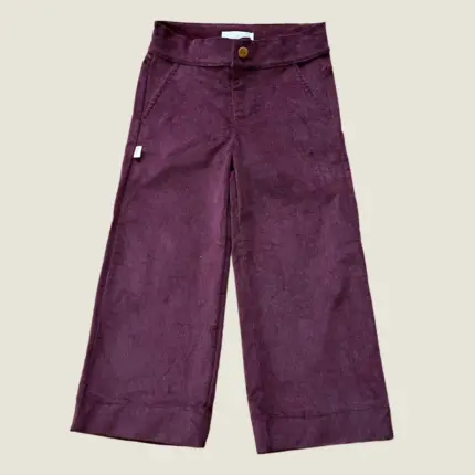 Pantalón Corduroy Ancho Color Vino